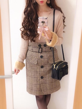 「oneway glamorous（ワンウェイグラマラス）のアイテム」を使った、ayumiさん（レディース・156cm）の冬コーディネート
