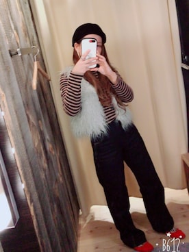「CECIL McBEE（セシルマクビー）のアイテム（その他アウター）」を使った、めさん（レディース・155cm）の秋コーディネート