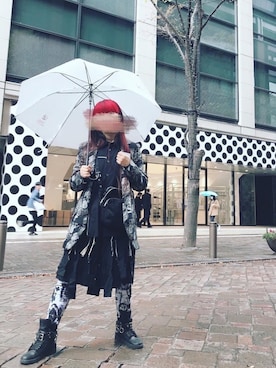 「BLACK COMME des GARÇONS」｜「アイテム（ジャケット/アウター）」を使った、ミホさん（レディース・165cm）の冬コーディネート