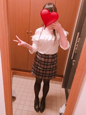 「abc une face（アーベーセーアンフェイス）のアイテム（トップス）」を使った、🥺さんさん（レディース・162cm）の秋コーディネート