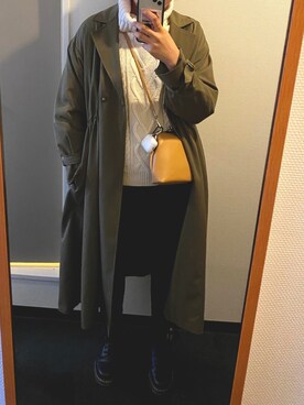 「CECIL McBEE（セシルマクビー）のアイテム（トレンチコート）」を使った、　　まひさん（レディース・170cm）の冬コーディネート