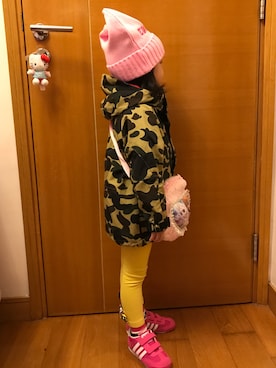 「A BATHING APE（アベイシングエイプ）のアイテム（その他アウター）」を使った、Edwinさん（メンズ・174cm）の冬コーディネート