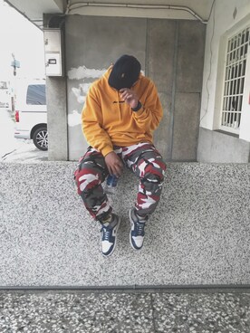 「FNTY（フライングナインティ）のアイテム」を使った、Danielさん（レディース・176cm）の冬コーディネート