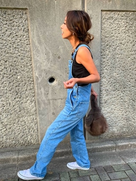 「TRUNC（トランクエイティーエイト）のFur Switching Bag（ハンドバッグ）」を使った、madoyanyanさん（レディース・160cm）の春コーディネート