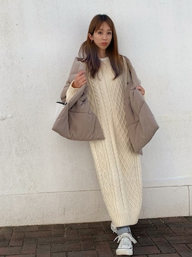 「STATE OF ESCAPE（ステートオブエスケープ）のアイテム」を使った、madoyanyanさん（レディース・160cm）の冬コーディネート