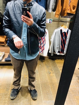 「ユニオンステーション」｜「アイテム（アナログ腕時計）」を使った、  Tomohiroさん（メンズ・175cm）の秋コーディネート