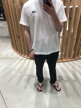 「ザノースフェイス」｜ エバタさん（メンズ・176cm）の夏コーディネート