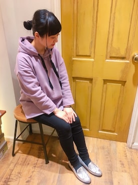 「ORiental TRaffic（オリエンタルトラフィック）のアイテム（ローファー）」を使った、ORientalTRaffic 下北沢店さん（レディース・159cm）の春コーディネート