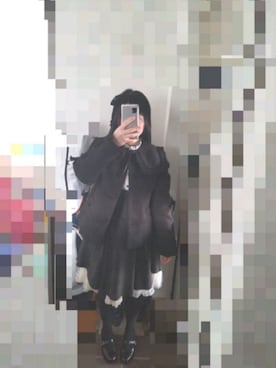 「axes femme（アクシーズファム）のアイテム（ピーコート）」を使った、うつきさん（レディース・150cm）の冬コーディネート