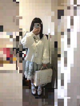 「axes femme POETIQUE（アクシーズファムポエティック）のアイテム（シューズ）」を使った、うつきさん（レディース・150cm）の春コーディネート