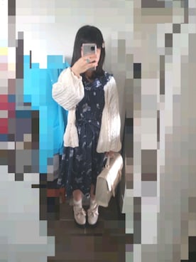「axes femme POETIQUE（アクシーズファムポエティック）のアイテム（シューズ）」を使った、うつきさん（レディース・150cm）の春コーディネート