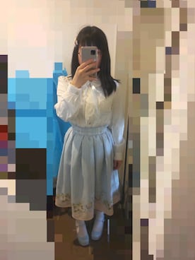 「axes femme POETIQUE（アクシーズファムポエティック）のアイテム（シューズ）」を使った、うつきさん（レディース・150cm）の春コーディネート