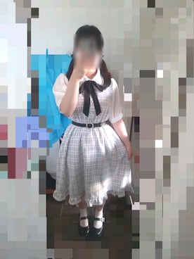 「axes femme POETIQUE（アクシーズファムポエティック）のアイテム（ワンピース/ドレス）」を使った、うつきさん（レディース・150cm）の夏コーディネート
