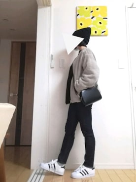 「ハーフムーンバック」｜「アイテム（その他アウター）」を使った、maroさん（レディース・156cm）の冬コーディネート