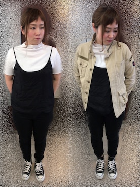 「LIMITLESS LUXURY」｜「アイテム（パンツ）」を使った、🐻まき🐻さん（レディース・151cm）の春コーディネート