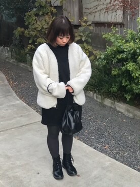 「Martha（マーサ）のアイテム」を使った、🐻まき🐻さん（レディース・151cm）の冬コーディネート