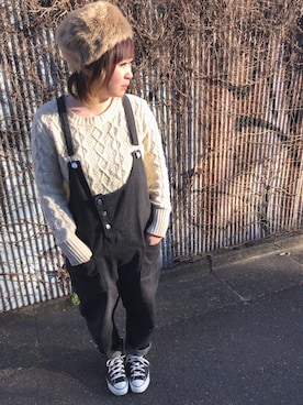 「Martha（マーサ）のアイテム」を使った、🐻まき🐻さん（レディース・151cm）の冬コーディネート