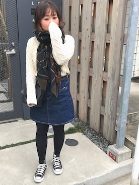 「Martha（マーサ）のアイテム」を使った、🐻まき🐻さん（レディース・151cm）の冬コーディネート