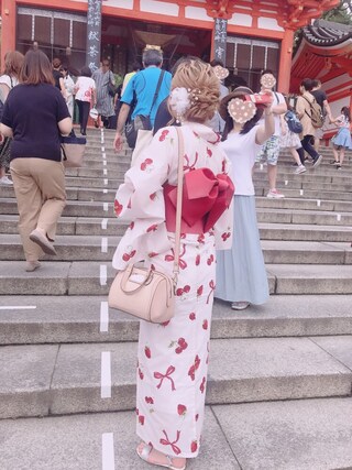 Ank Rouge アンクルージュ の Rosestripe浴衣set 浴衣 Wear