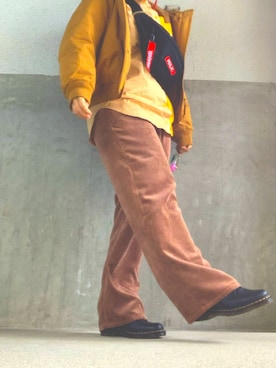 「NICOLE（ニコル）のアイテム（パンツ）」を使った、あすかさん（レディース・157cm）の冬コーディネート