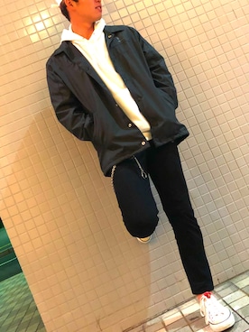 「Reebok（リーボック）のアイテム（MA-1）」を使った、ひろとさん（メンズ・175cm）の秋コーディネート