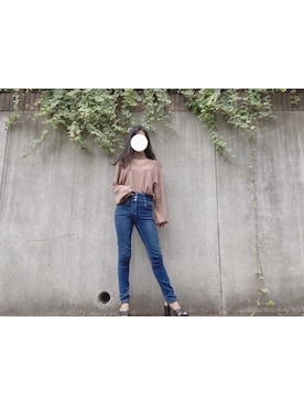 「DAISY MERRY（デイジーメリー）のアイテム」を使った、momoさん（レディース・158cm）の秋コーディネート