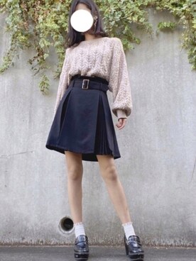 「DAISY MERRY（デイジーメリー）のアイテム」を使った、momoさん（レディース・158cm）の春コーディネート