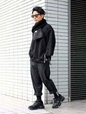 「LOEWE（ロエベ）のアイテム」を使った、neederさん（メンズ・165cm）の春コーディネート