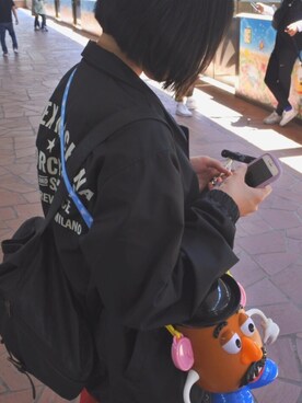 「DEUS EX MACHINA（デウスエクスマキナ）のアイテム（ブルゾン）」を使った、yukinoさん（レディース・165cm）の夏コーディネート