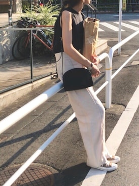 「MATATABI（マタタビ）のアイテム」を使った、B.さん（レディース・167cm）の夏コーディネート