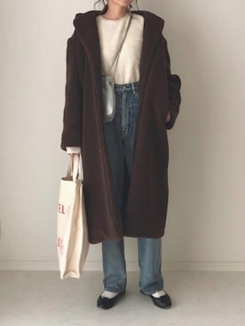 「k3&co.（ケイスリーアンドコー）のアイテム（その他アウター）」を使った、B.さん（レディース・167cm）の冬コーディネート