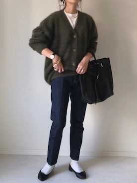 「SASKIA DIEZ（サスキアディッツ）のアイテム」を使った、B.さん（レディース・167cm）の秋コーディネート