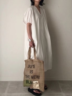 「FEMMENT（ファモン）のアイテム」を使った、B.さん（レディース・167cm）の春コーディネート