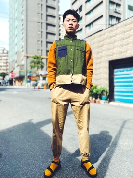 「teva」｜eddiewuさん（メンズ・174cm）の冬コーディネート