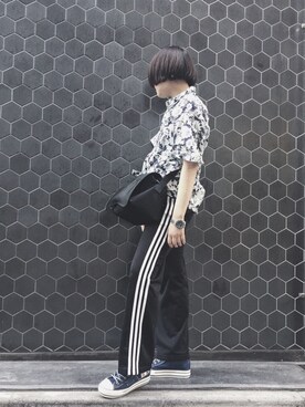 「Y'SACCS（イザック）のアイテム」を使った、尸シカバネさん（レディース・154cm）の夏コーディネート