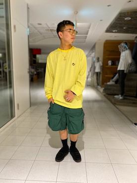 青木 優さん(メンズ・163cm)の春コーディネート