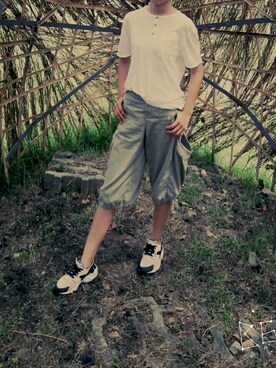 「Gozo（ゴソ）のアイテム（パンツ）」を使った、Irisさん（レディース・160cm）の春コーディネート