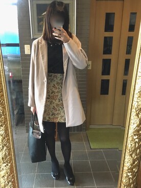 「JILL by Jillstuart」｜「アイテム（チェスターコート）」を使った、tokoさん（レディース・164cm）の秋コーディネート