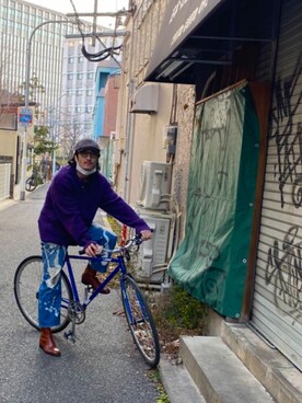 「FLORSHEIM（フローシャイム）のアイテム（ブーツ）」を使った、keitauchiyama（相互）さん（メンズ・175cm）の冬コーディネート