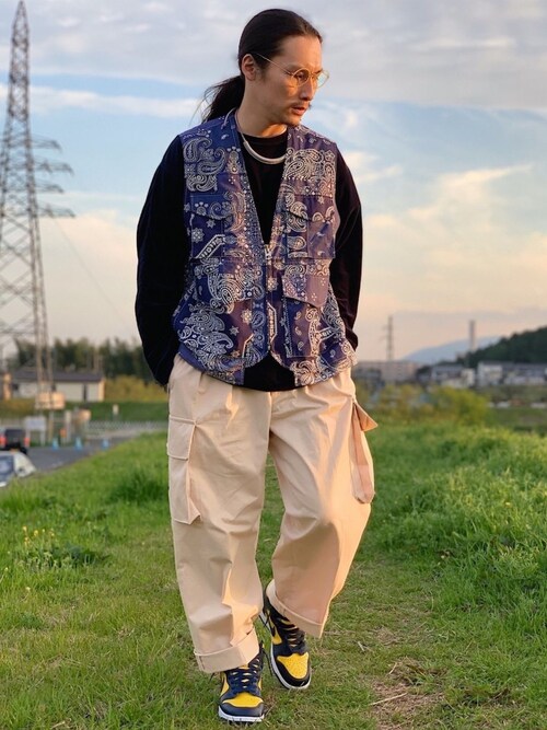 カーゴパンツ ベージュ系 を使った Nike のメンズ人気ファッションコーディネート ユーザー その他ユーザー Rbf