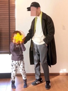 「パパと息子」｜はんぺんさん（メンズ・172cm）の冬コーディネート