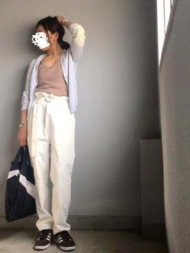 「EN ROUTE（アンルート）のアイテム（パンツ）」を使った、imiさん（レディース・160cm）の春コーディネート