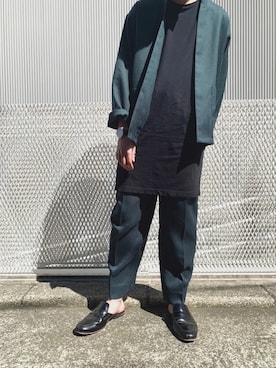 「CALUX（キャラクス）のアイテム」を使った、martybrothersさん（メンズ・170cm）の夏コーディネート