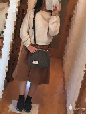 「LINCE（リンス）のアイテム」を使った、S*.さん（レディース・151cm）の秋コーディネート