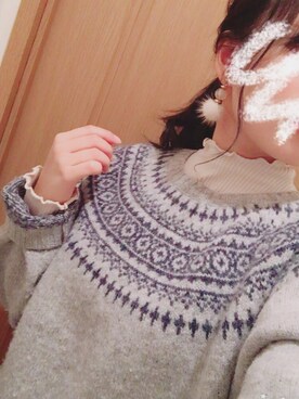 「パパのお下がり」｜S*.さん（レディース・151cm）の冬コーディネート