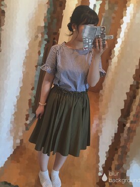 「UNIVERVAL MUSE（ユニバーバル ミューズ）のアイテム」を使った、S*.さん（レディース・151cm）の夏コーディネート