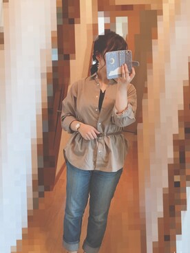 「Sweet Camel（スウィートキャメル）のアイテム」を使った、S*.さん（レディース・151cm）の秋コーディネート