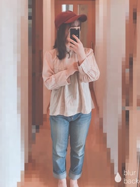 「コーデュロイキャップ」｜S*.さん（レディース・151cm）の秋コーディネート