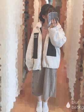 「ScoLar（スカラー）のアイテム（ブルゾン）」を使った、S*.さん（レディース・151cm）の秋コーディネート