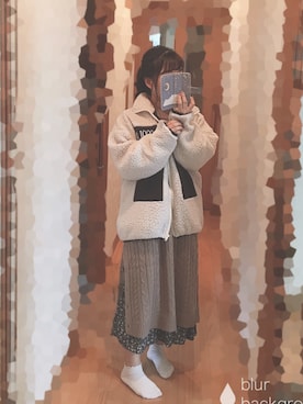 「ScoLar（スカラー）のアイテム（ブルゾン）」を使った、S*.さん（レディース・151cm）の秋コーディネート